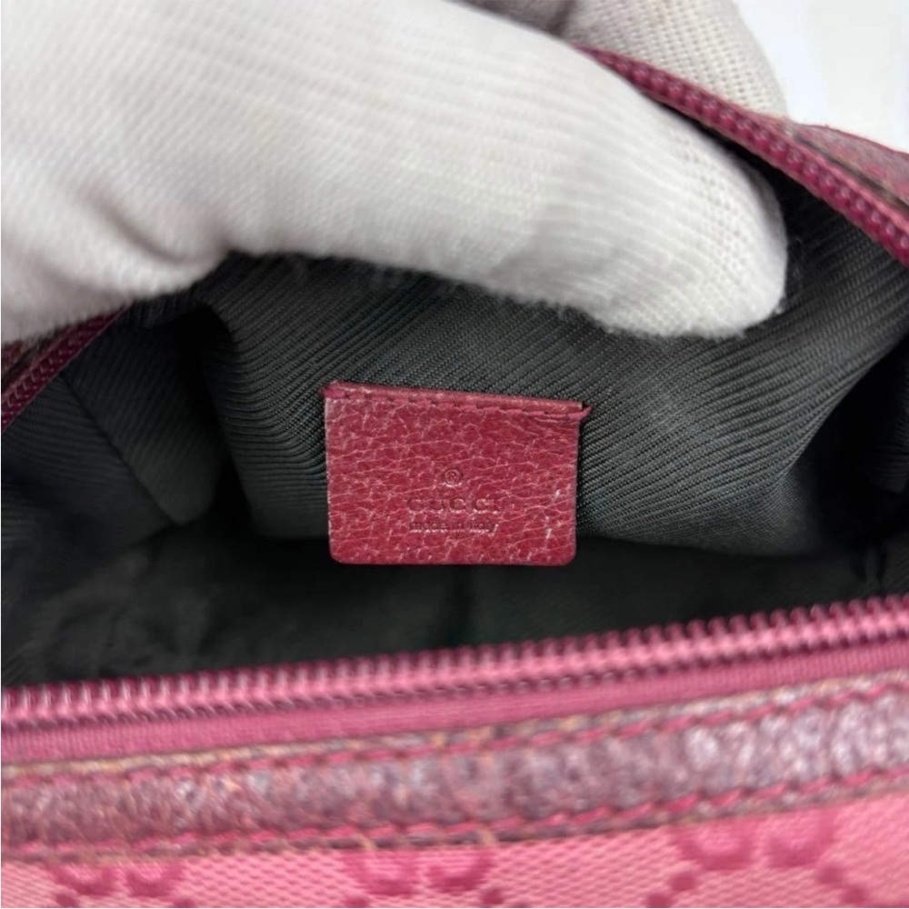 Gucci Pink Monogram Pouch - Picture 9 of 11
